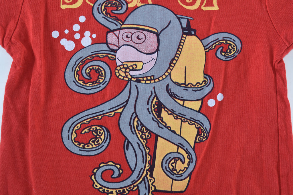 Top "Surf up dude" octopus print