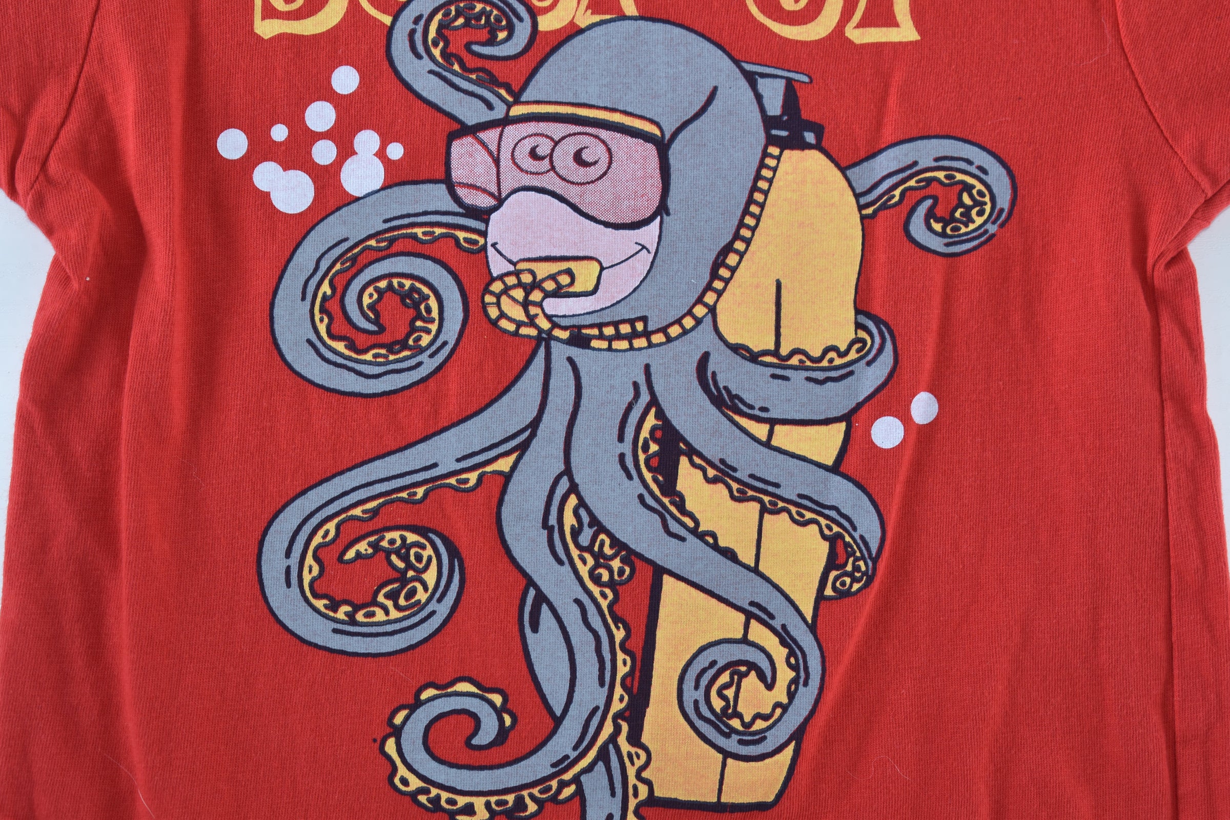 Top "Surf up dude" octopus print