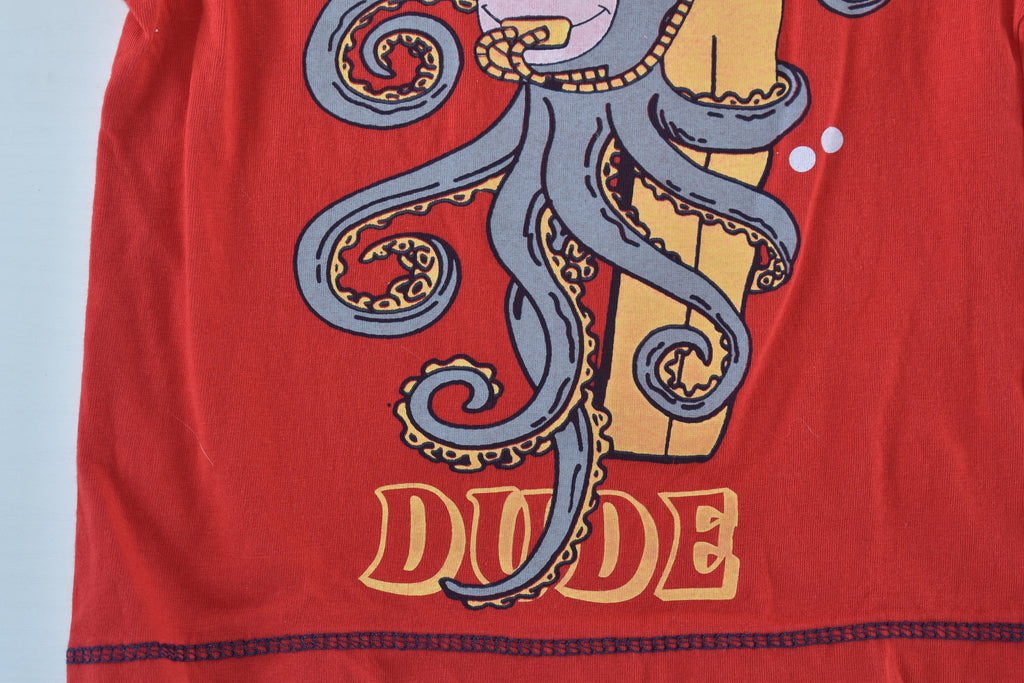 Top "Surf up dude" octopus print