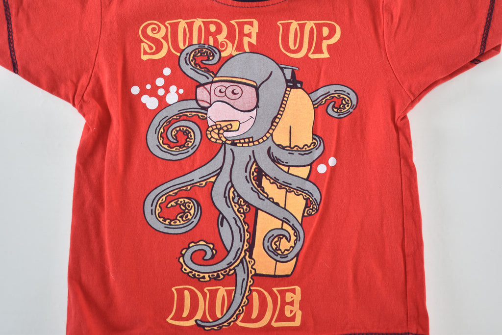 Top "Surf up dude" octopus print