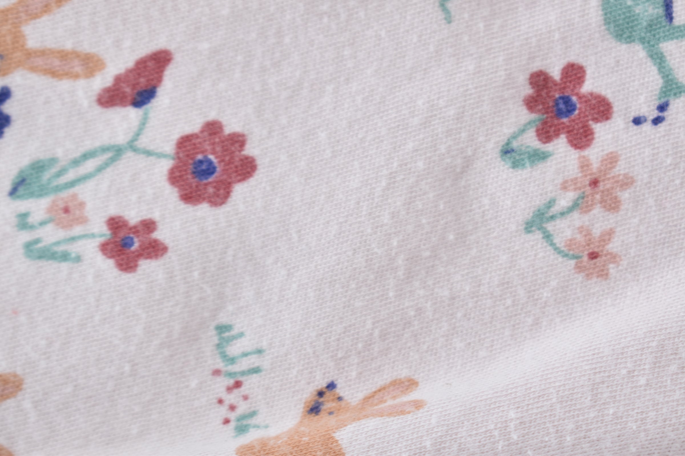 Rabbit print long sleeve top