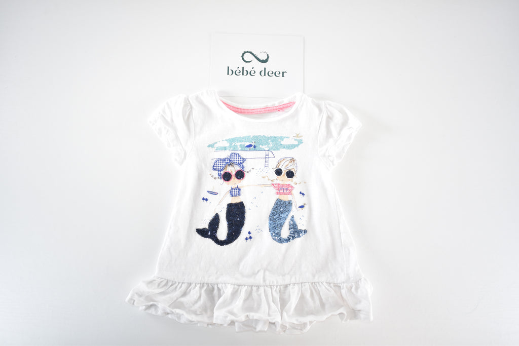 Mermaid sequin peplum top