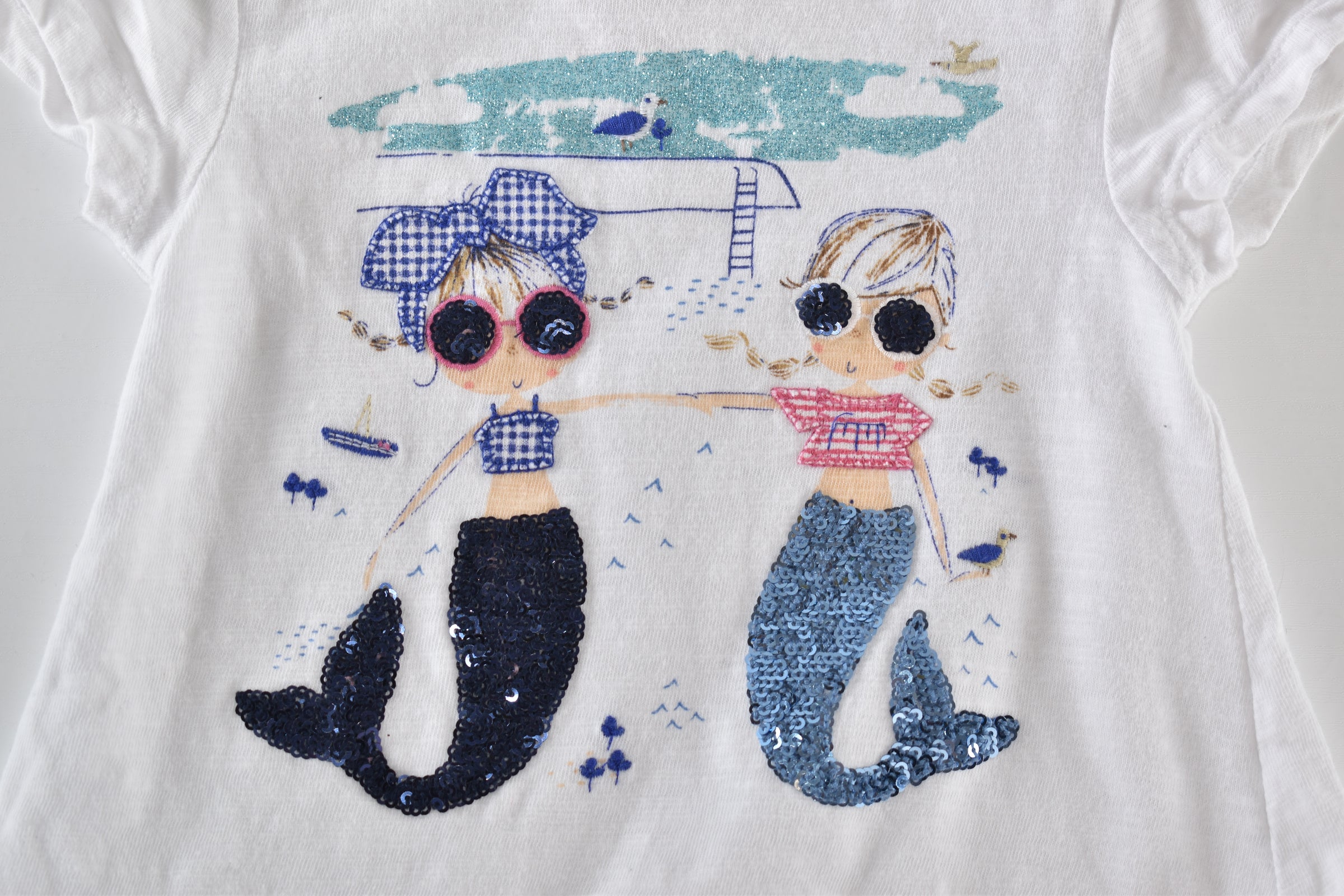 Mermaid sequin peplum top