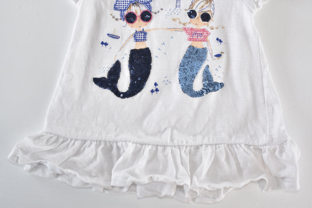Mermaid sequin peplum top