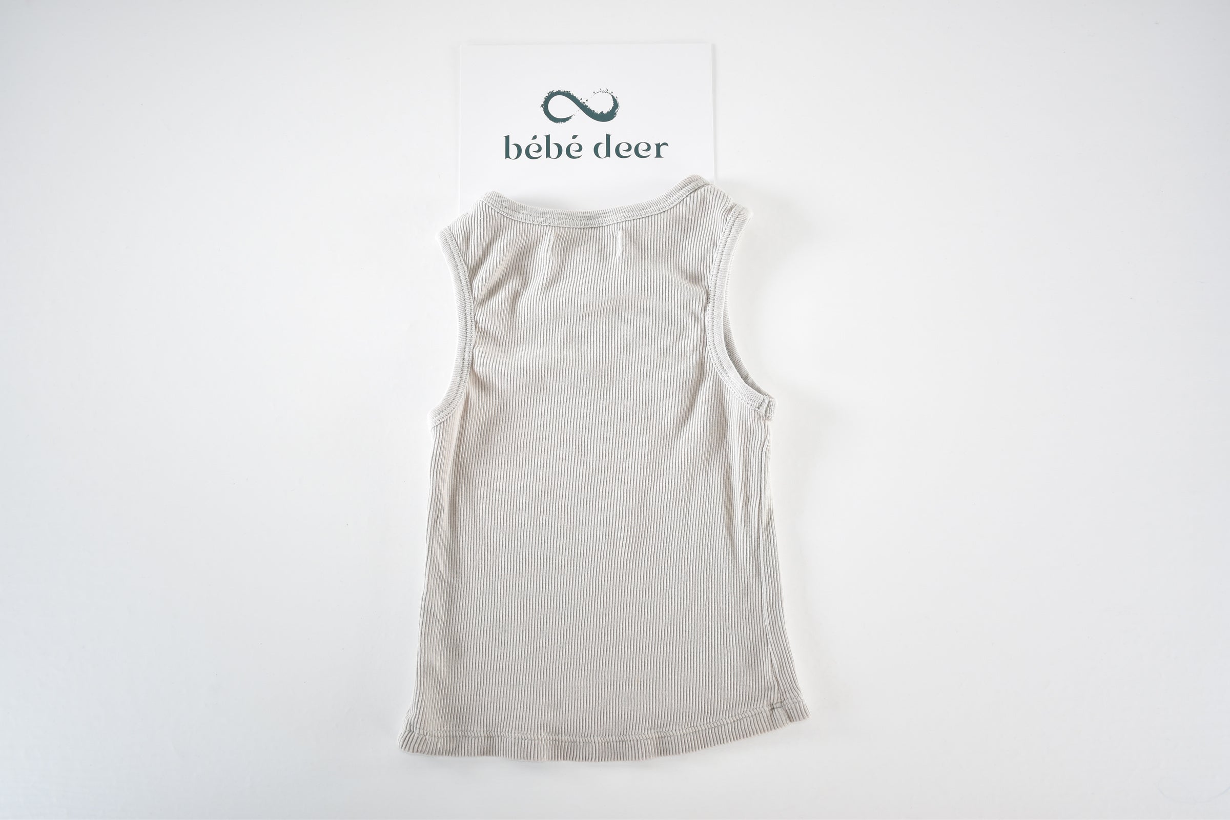 Ribbed surfer slogan vest top