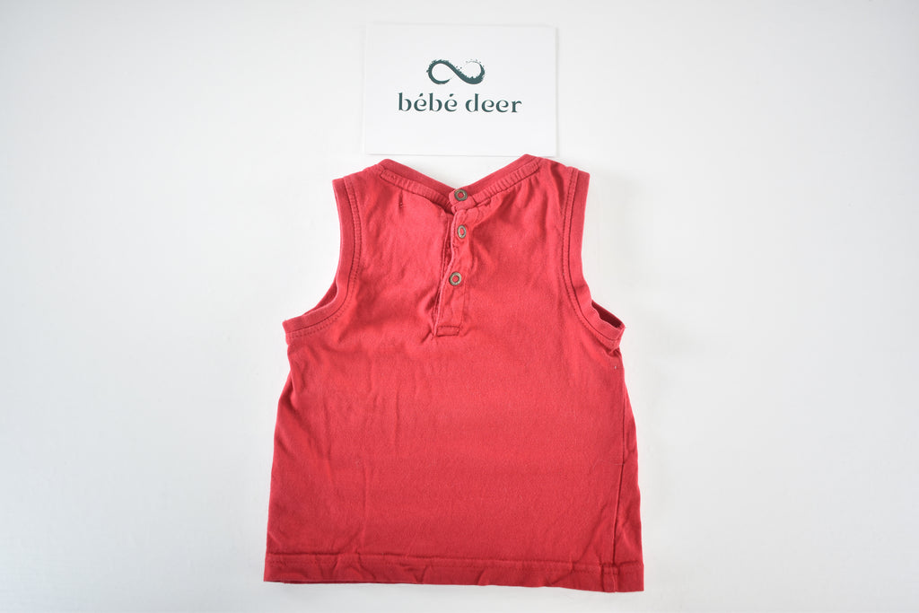 Pirate sleeveless top with pirate print