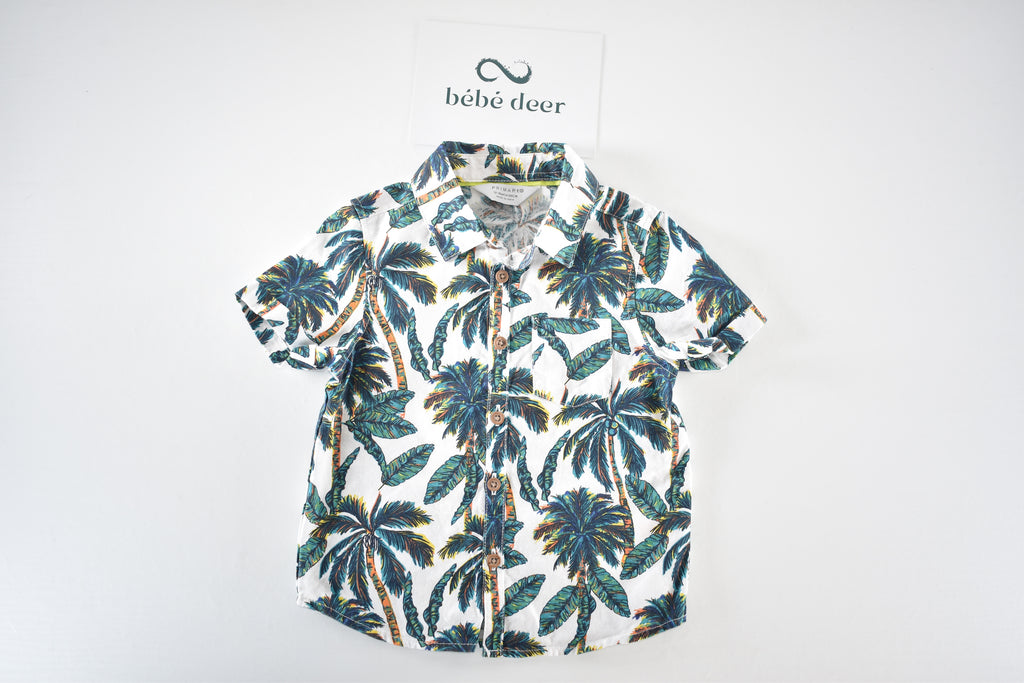 Palm tree short sleeve shirt