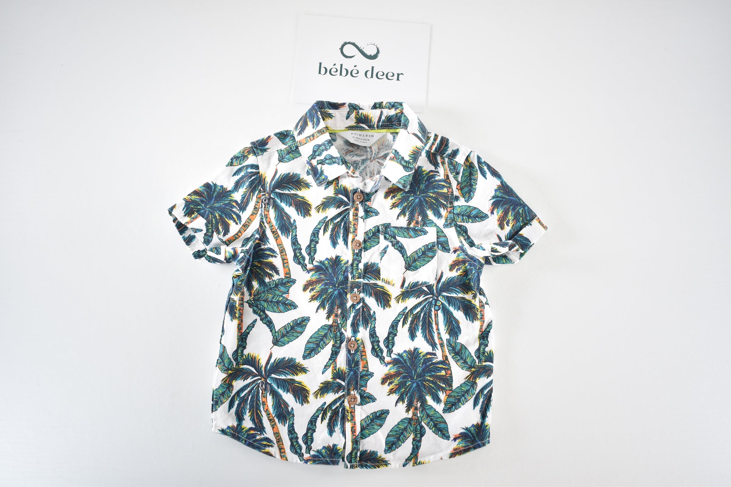 Palm tree short sleeve shirt