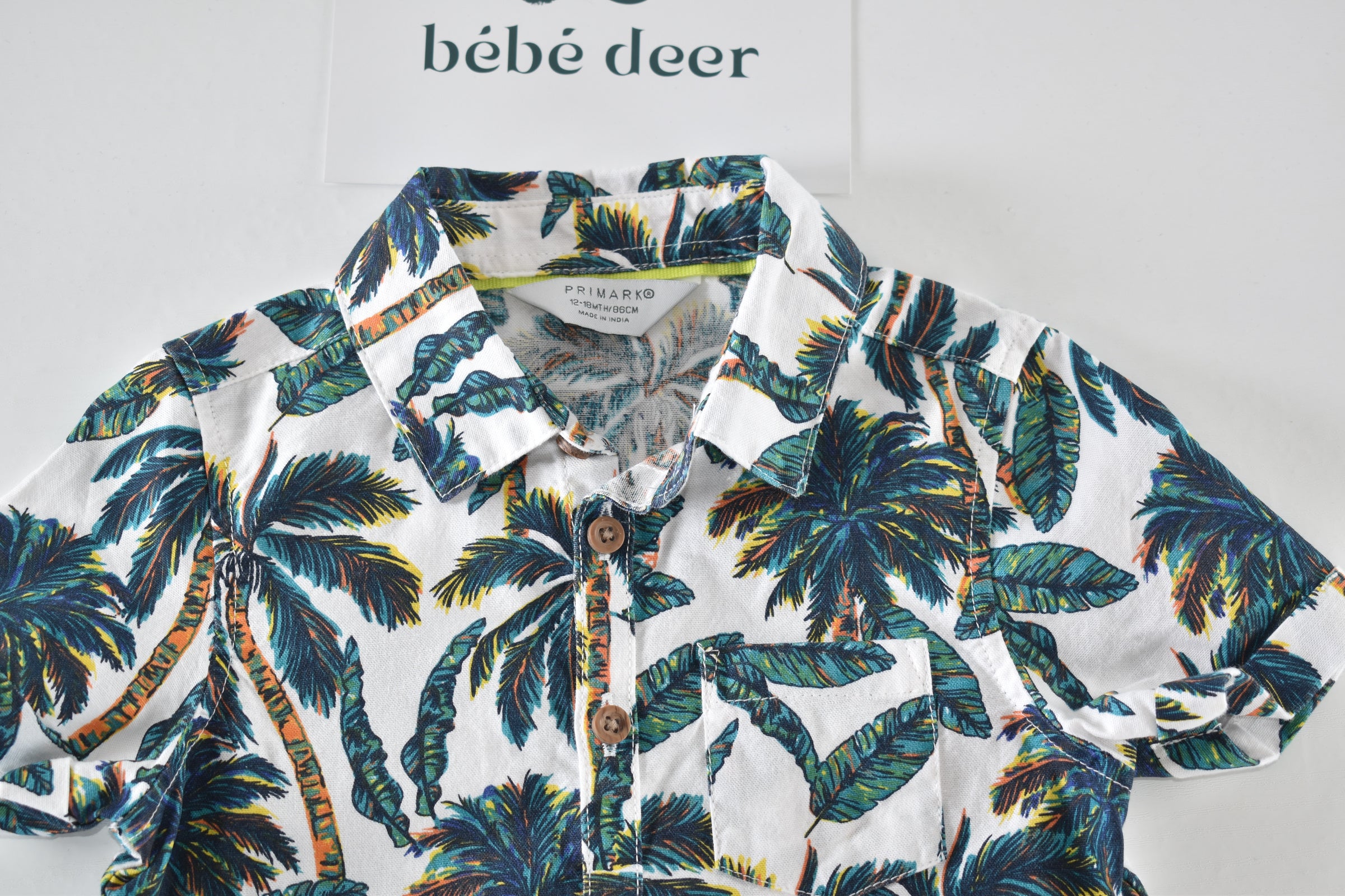 Palm tree short sleeve shirt
