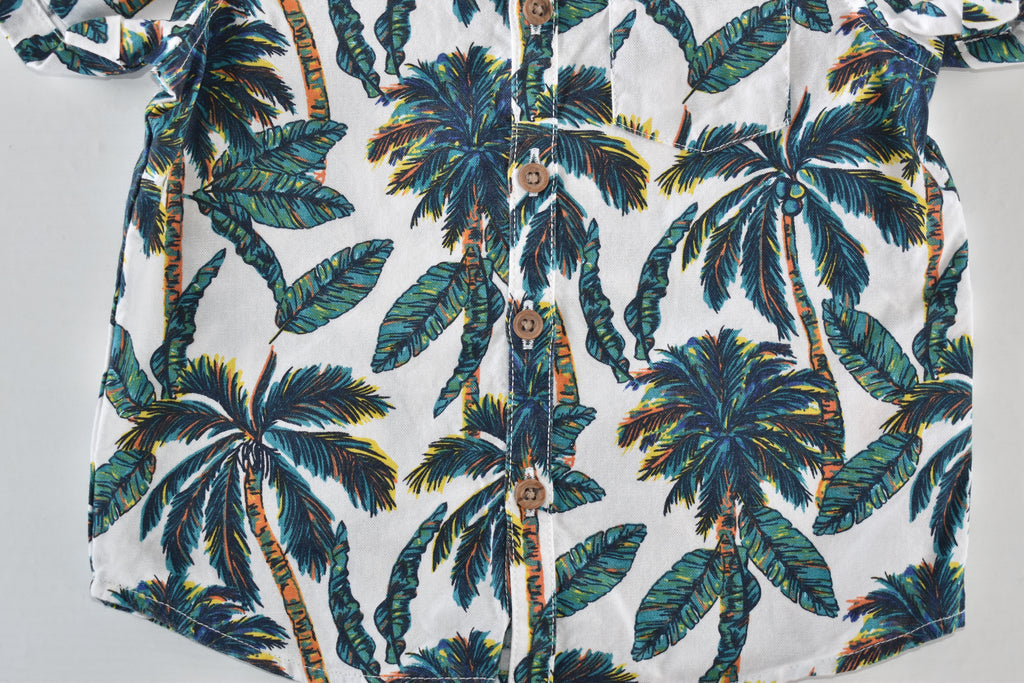 Palm tree short sleeve shirt