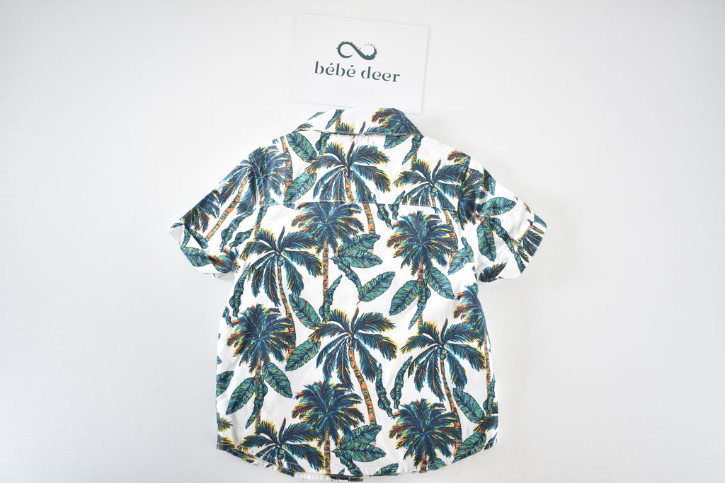 Palm tree short sleeve shirt