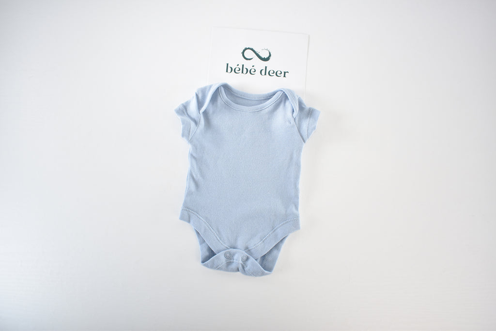 BÉBÉ NAISSANCE - Body bleu à manches courtes
