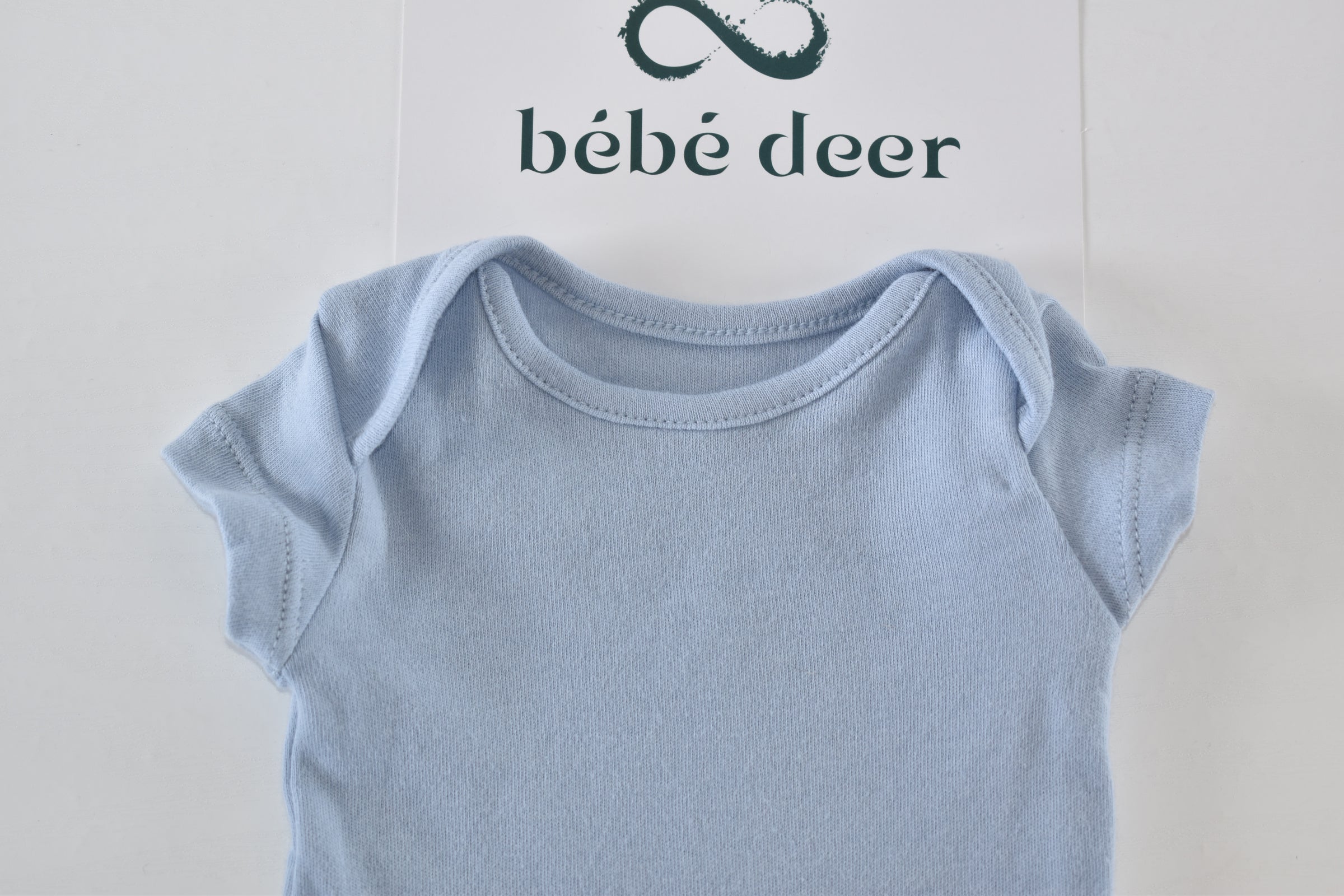 BÉBÉ NAISSANCE - Body bleu à manches courtes