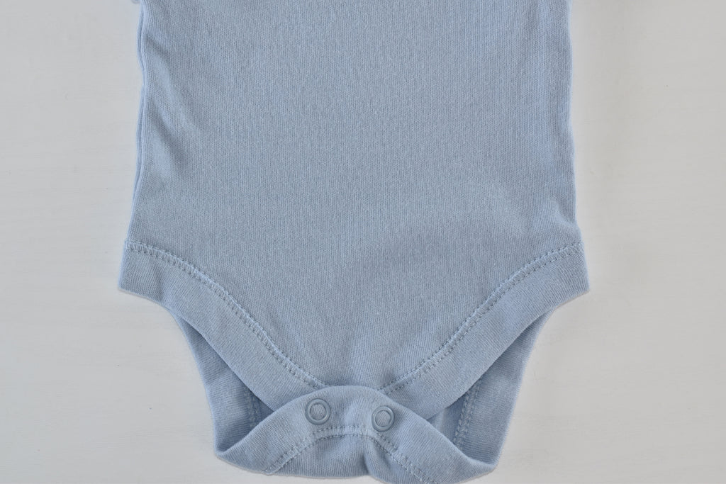 BÉBÉ NAISSANCE - Body bleu à manches courtes