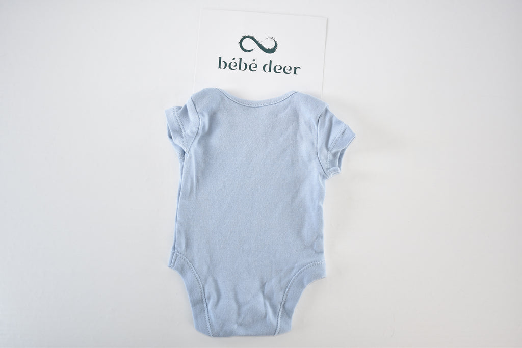 BÉBÉ NAISSANCE - Body bleu à manches courtes