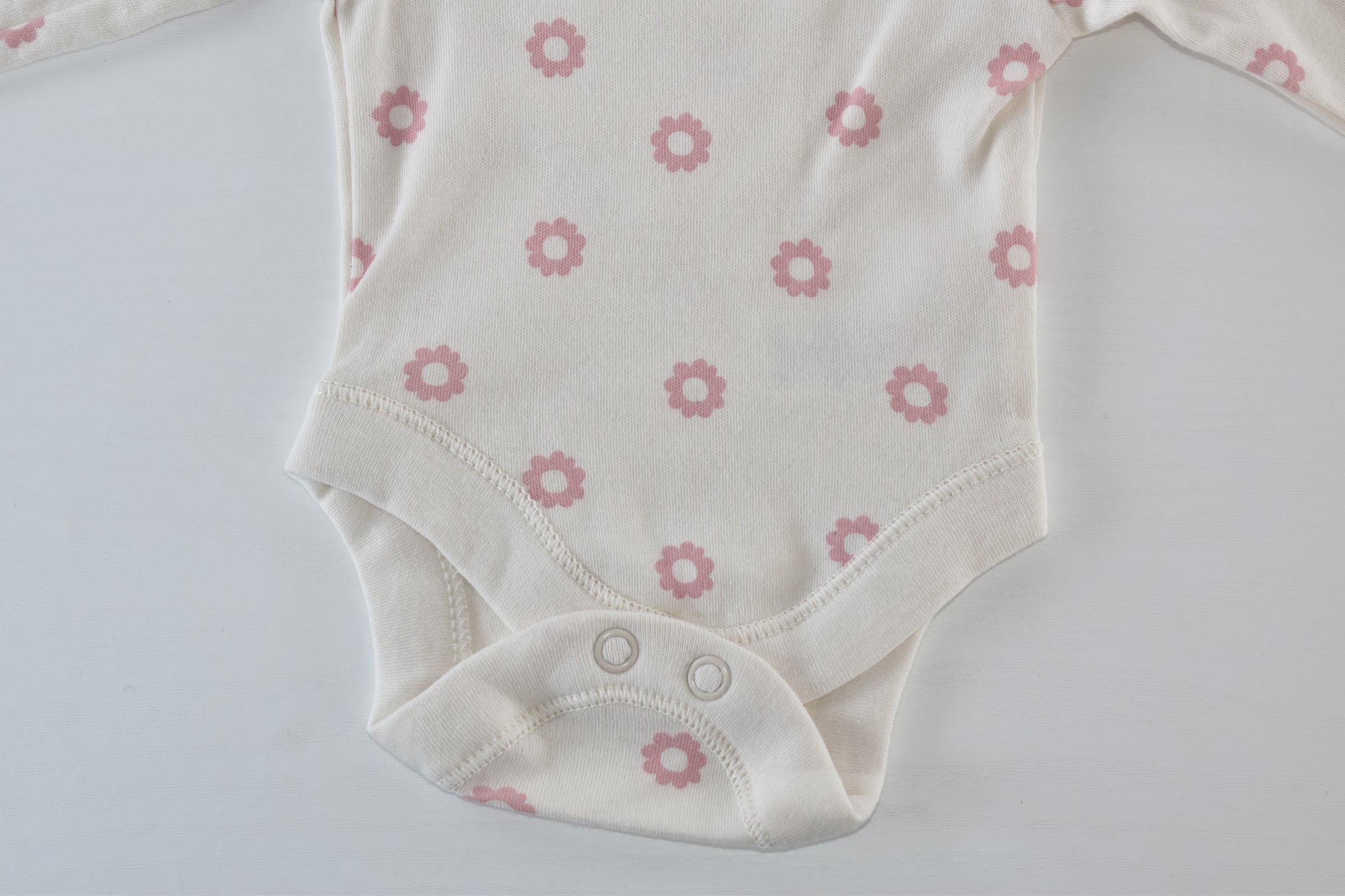TINY BABY - Body à manches longues marguerite rose