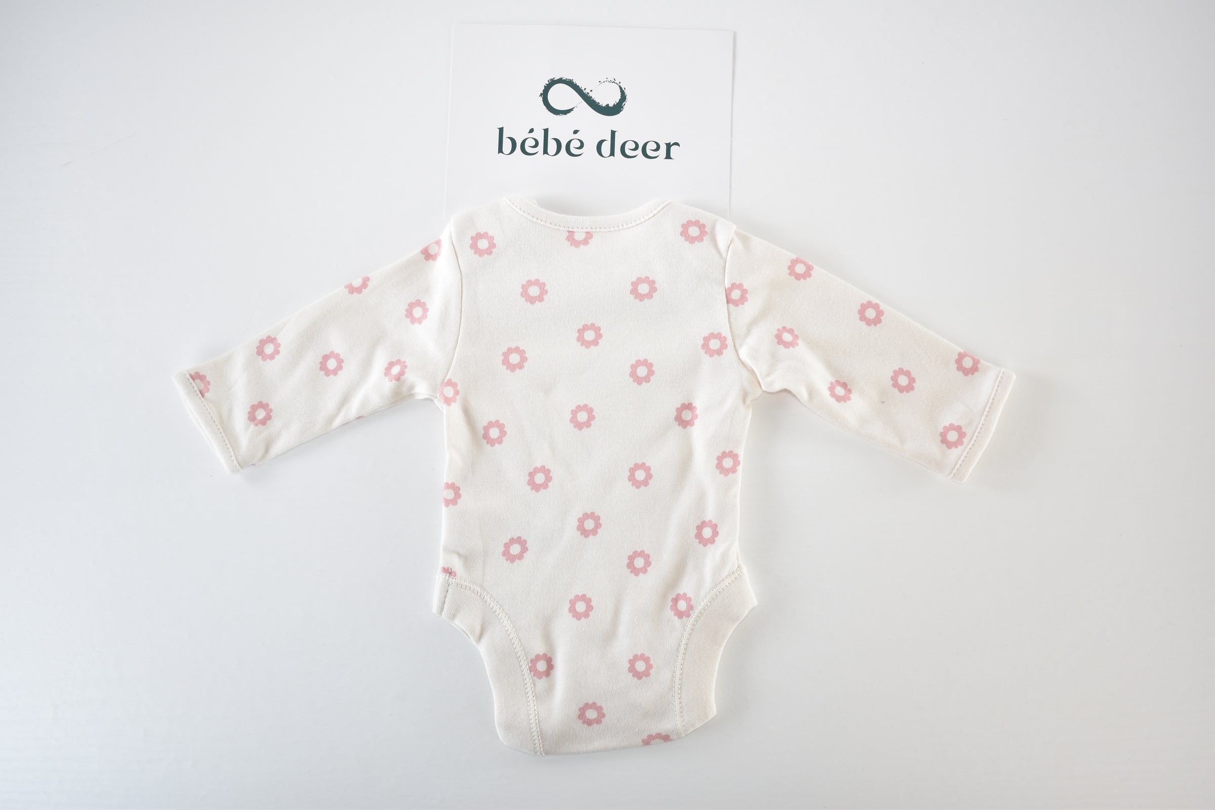 TINY BABY - Body à manches longues marguerite rose