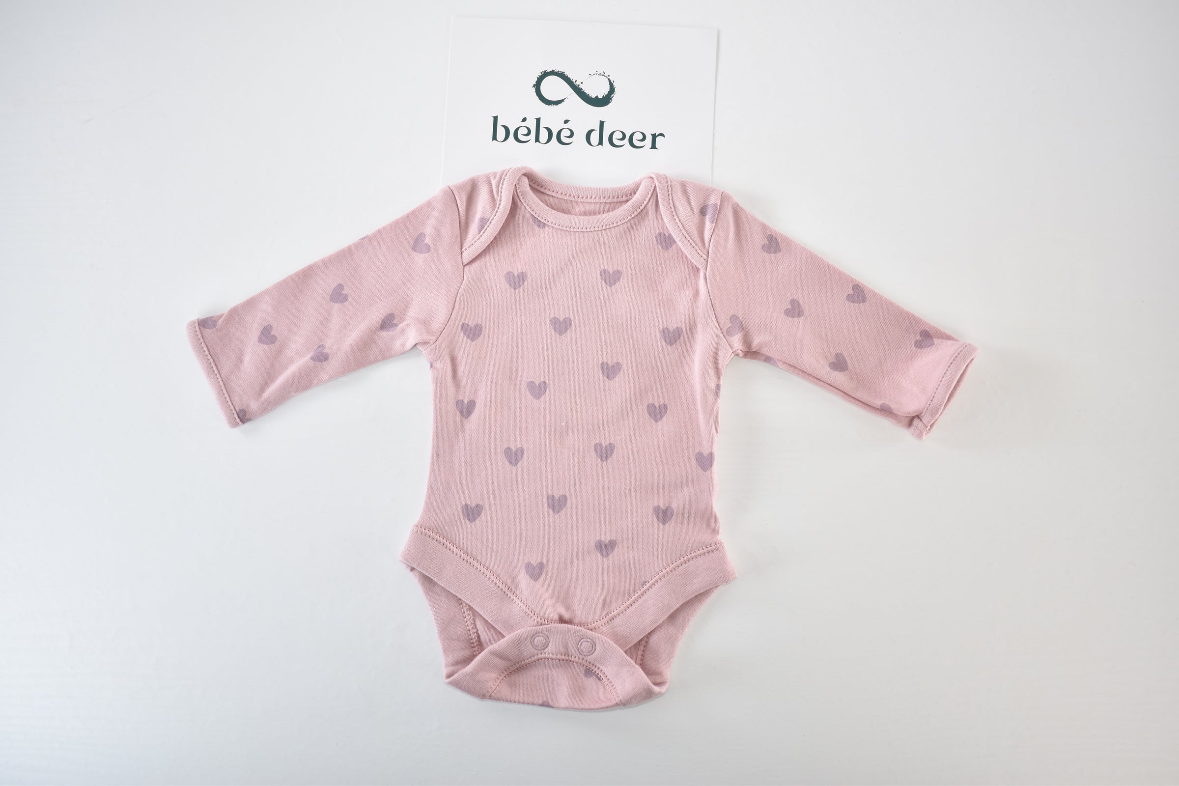 Bébé – Body à manches longues cœurs roses