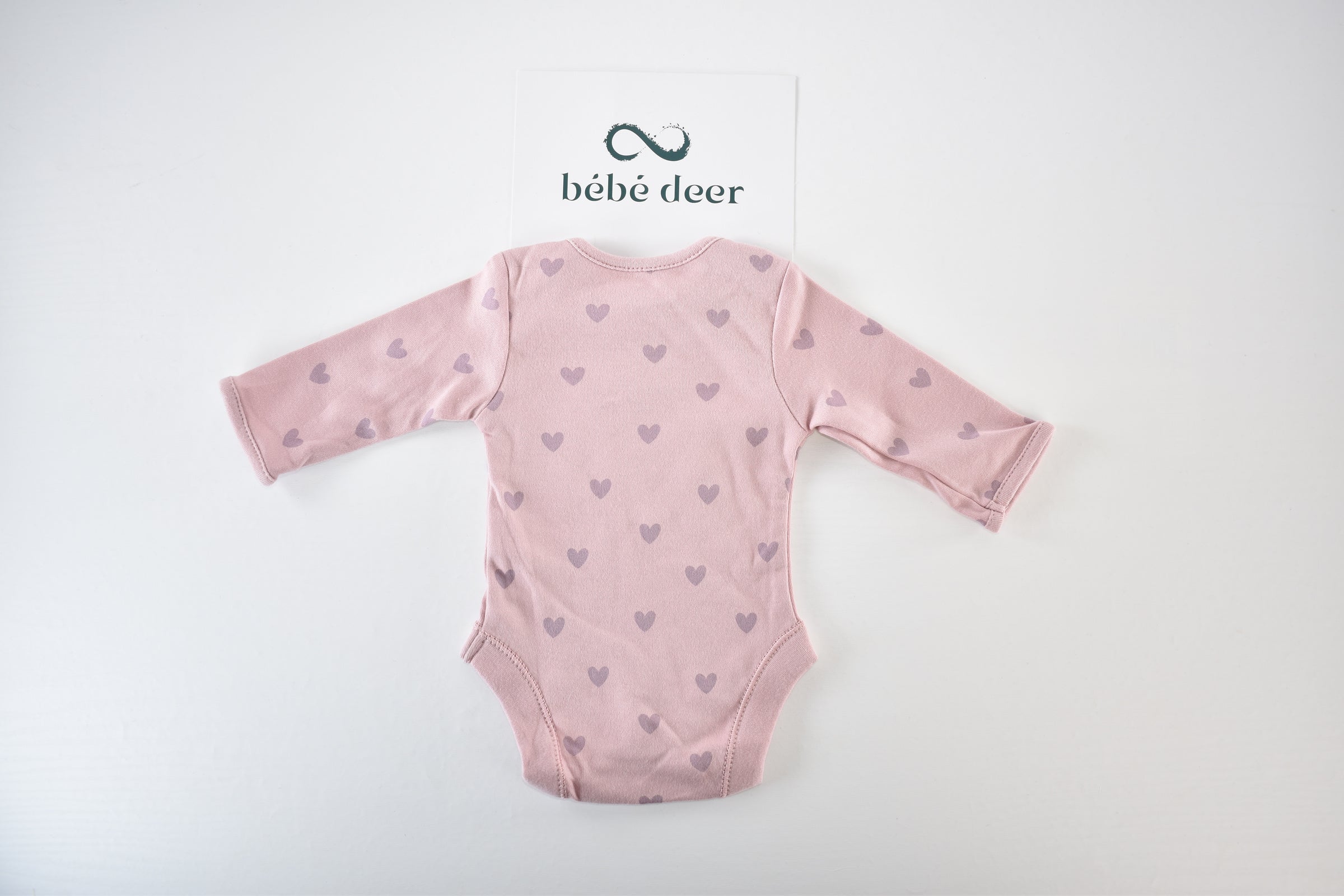 Bébé – Body à manches longues cœurs roses