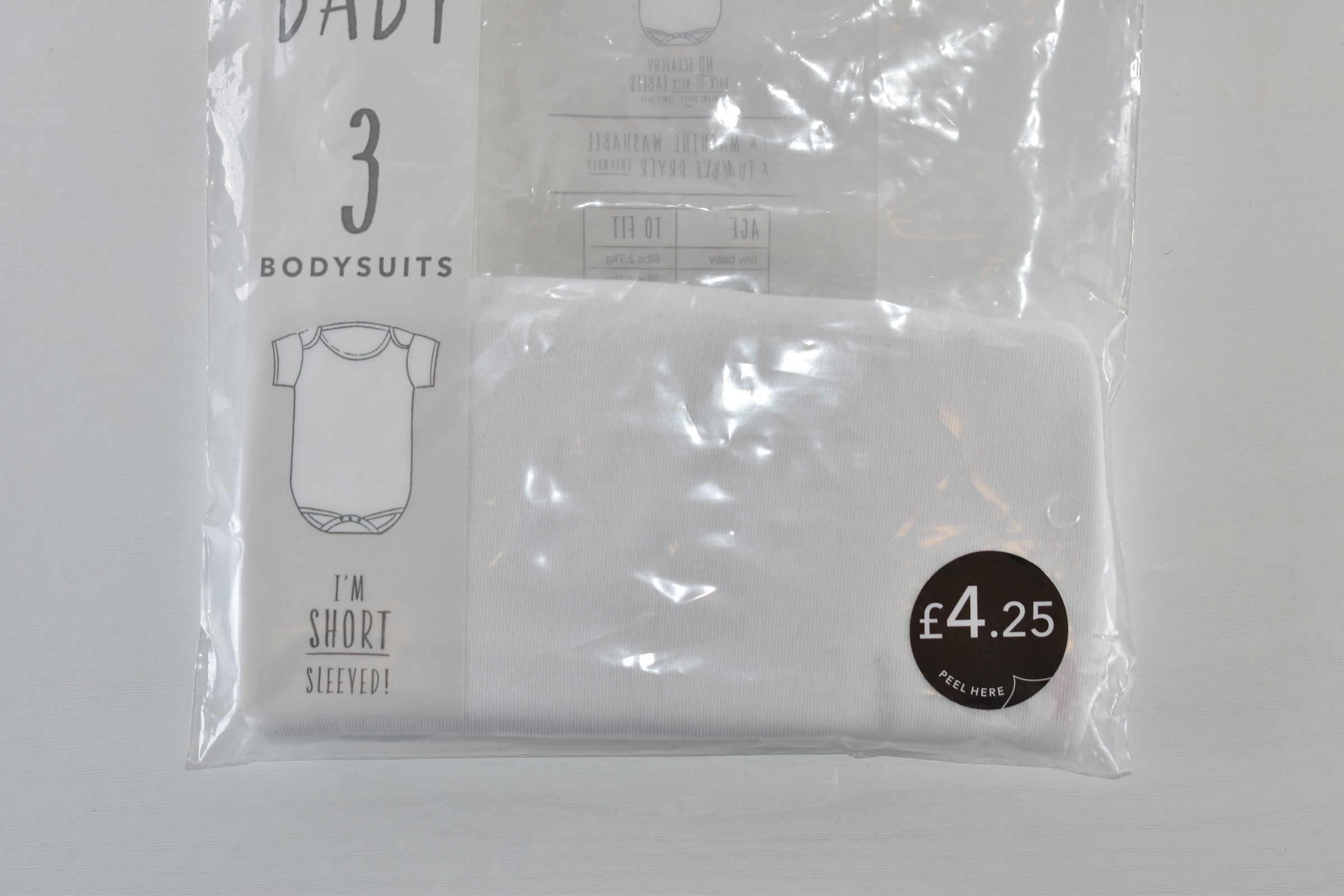 Body blanc à manches courtes - neuf avec étiquettes