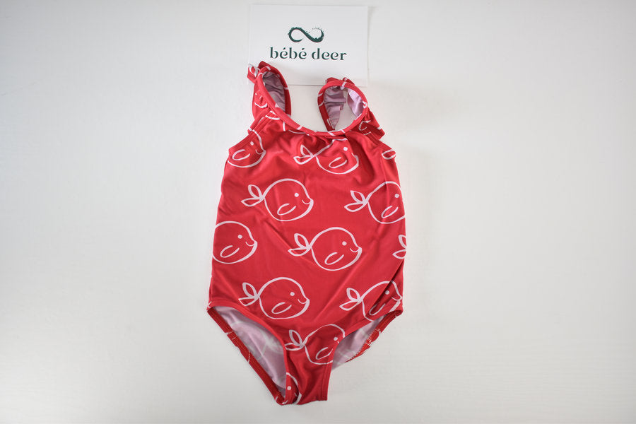 M&S Red Whale Print Swimsuit