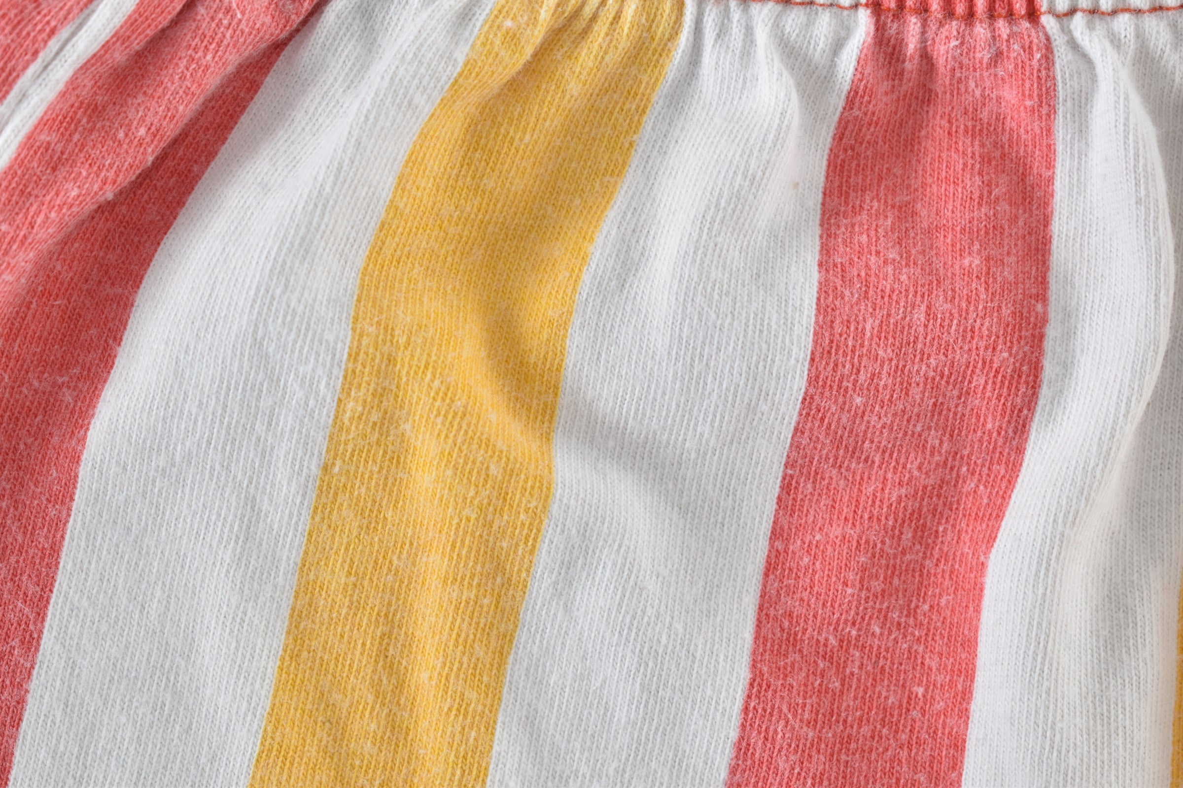 Striped shorts with beach badge