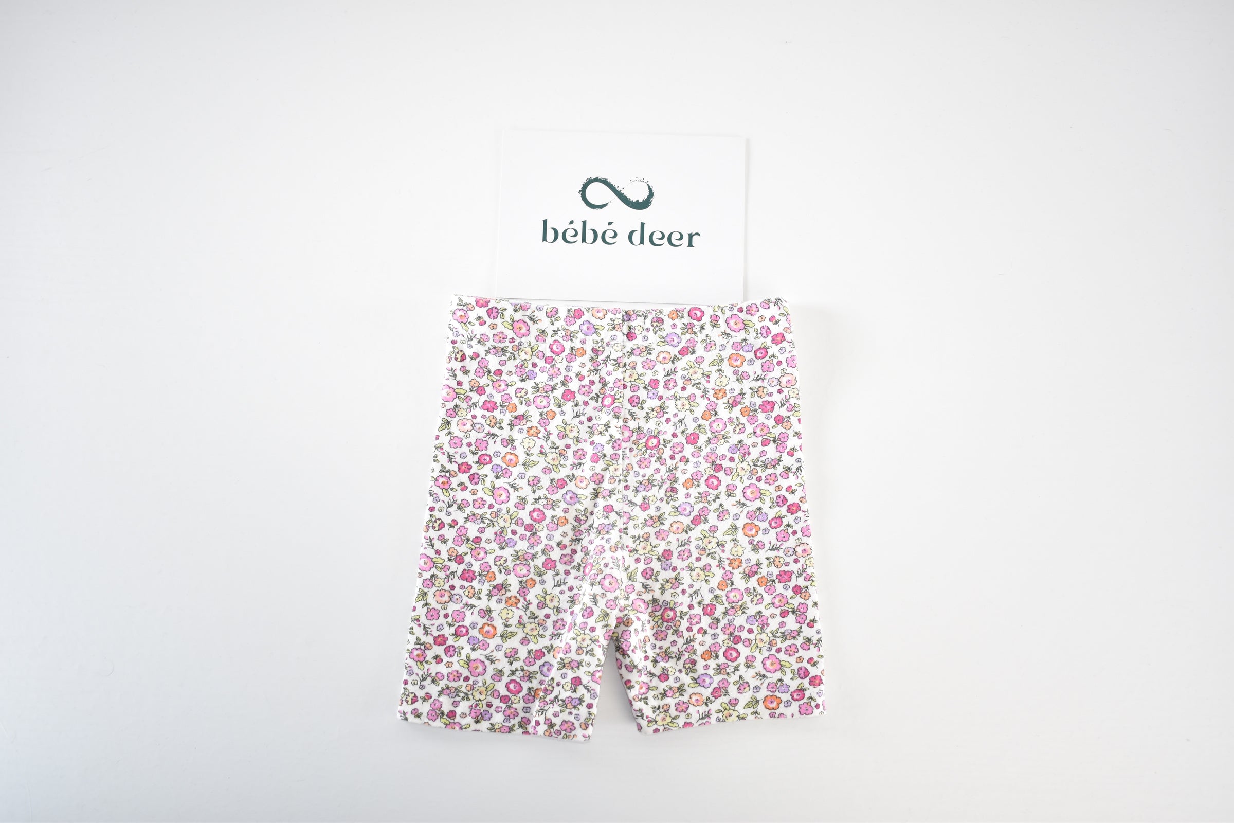 Pink floral cycling shorts