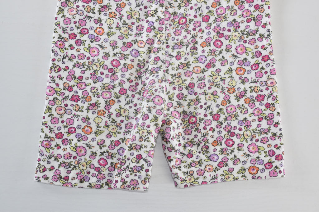 Pink floral cycling shorts