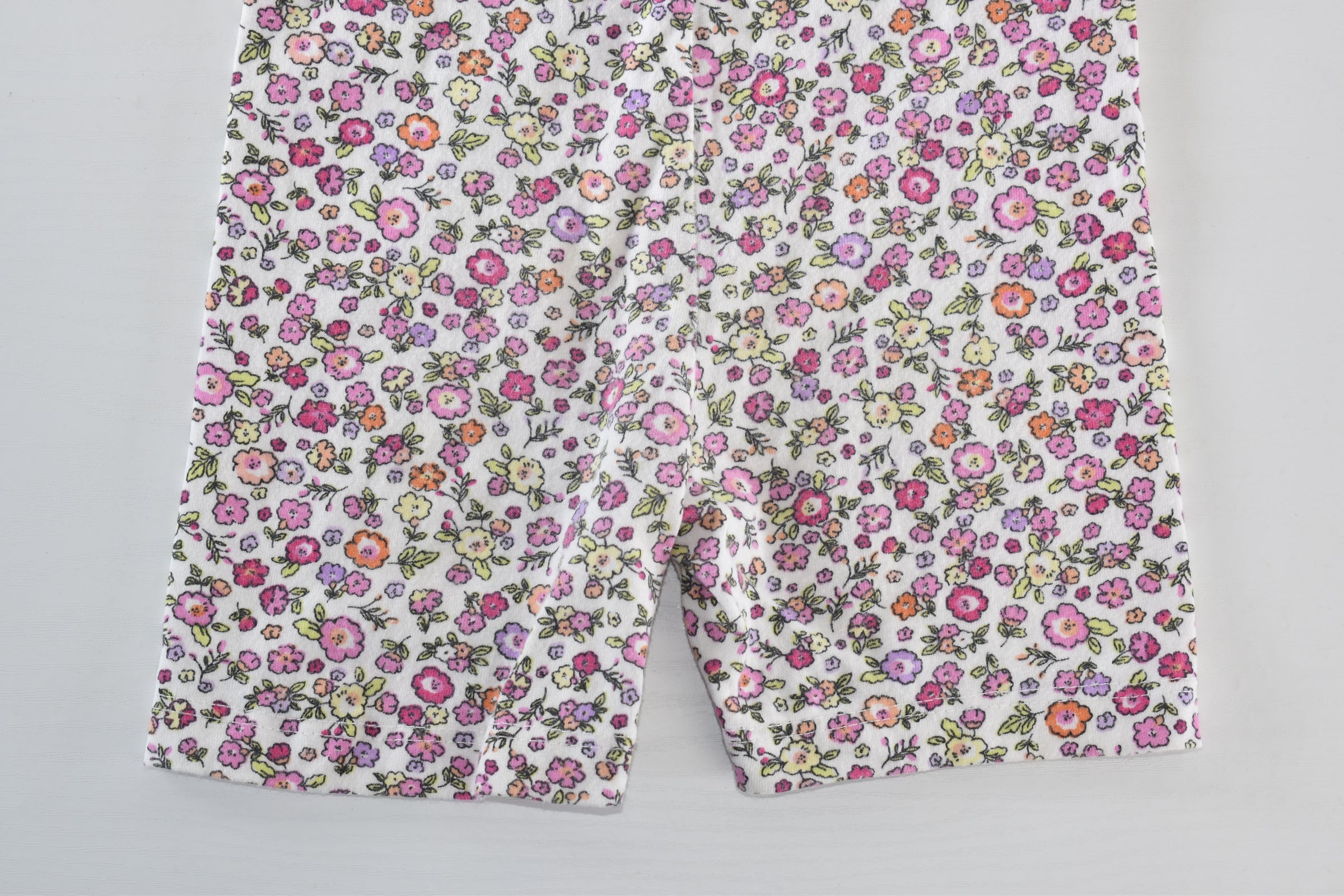 Pink floral cycling shorts