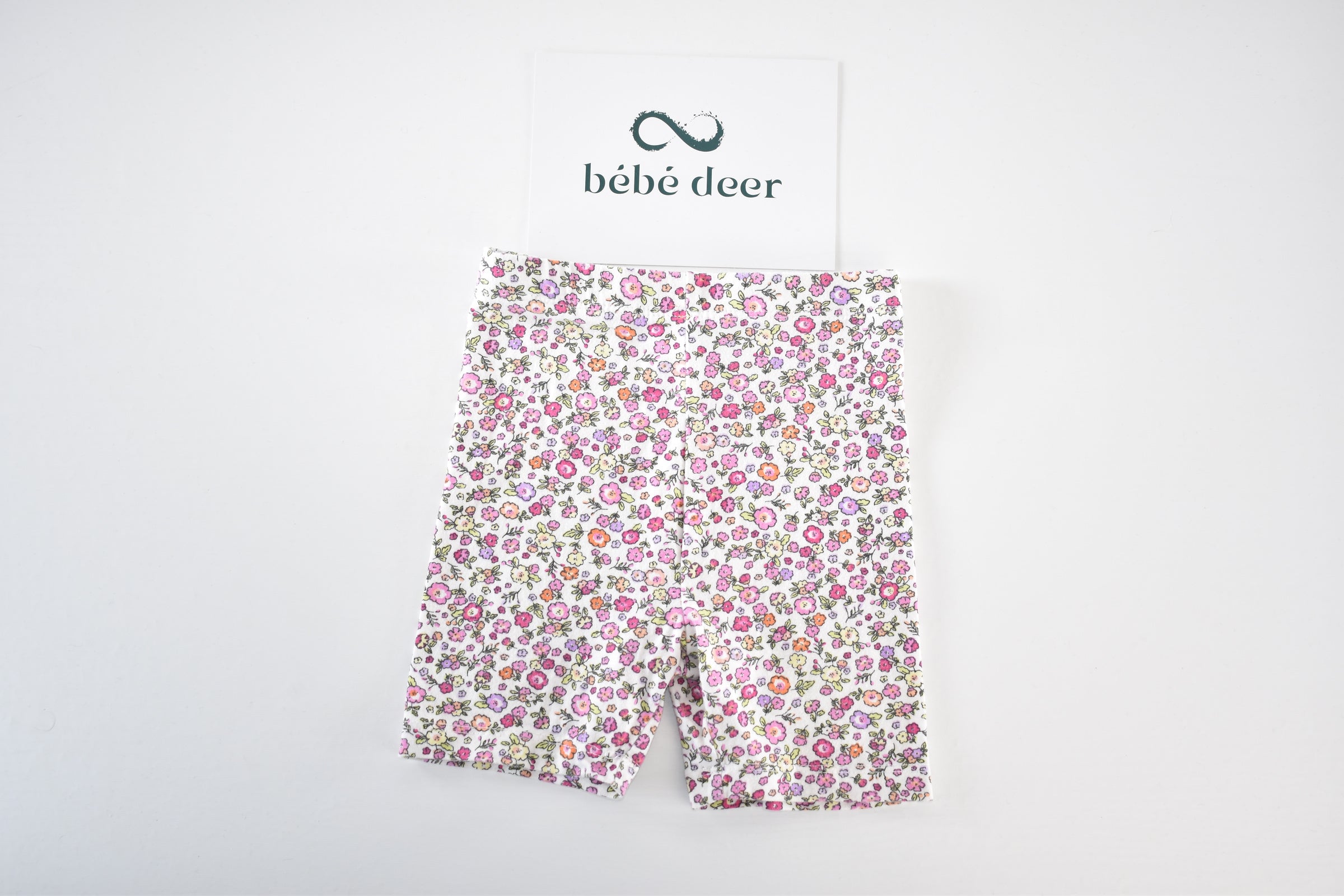 Pink floral cycling shorts