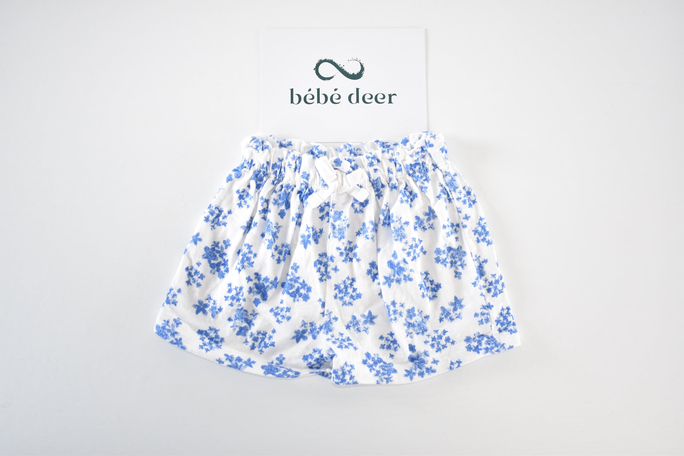 Blue floral shorts
