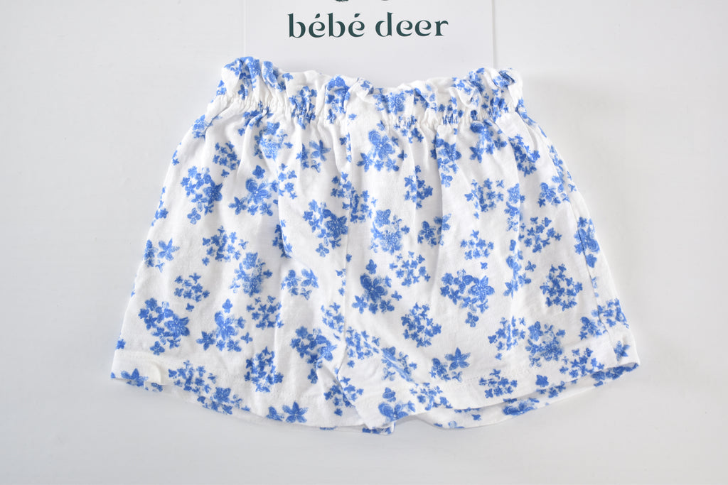 Blue floral shorts