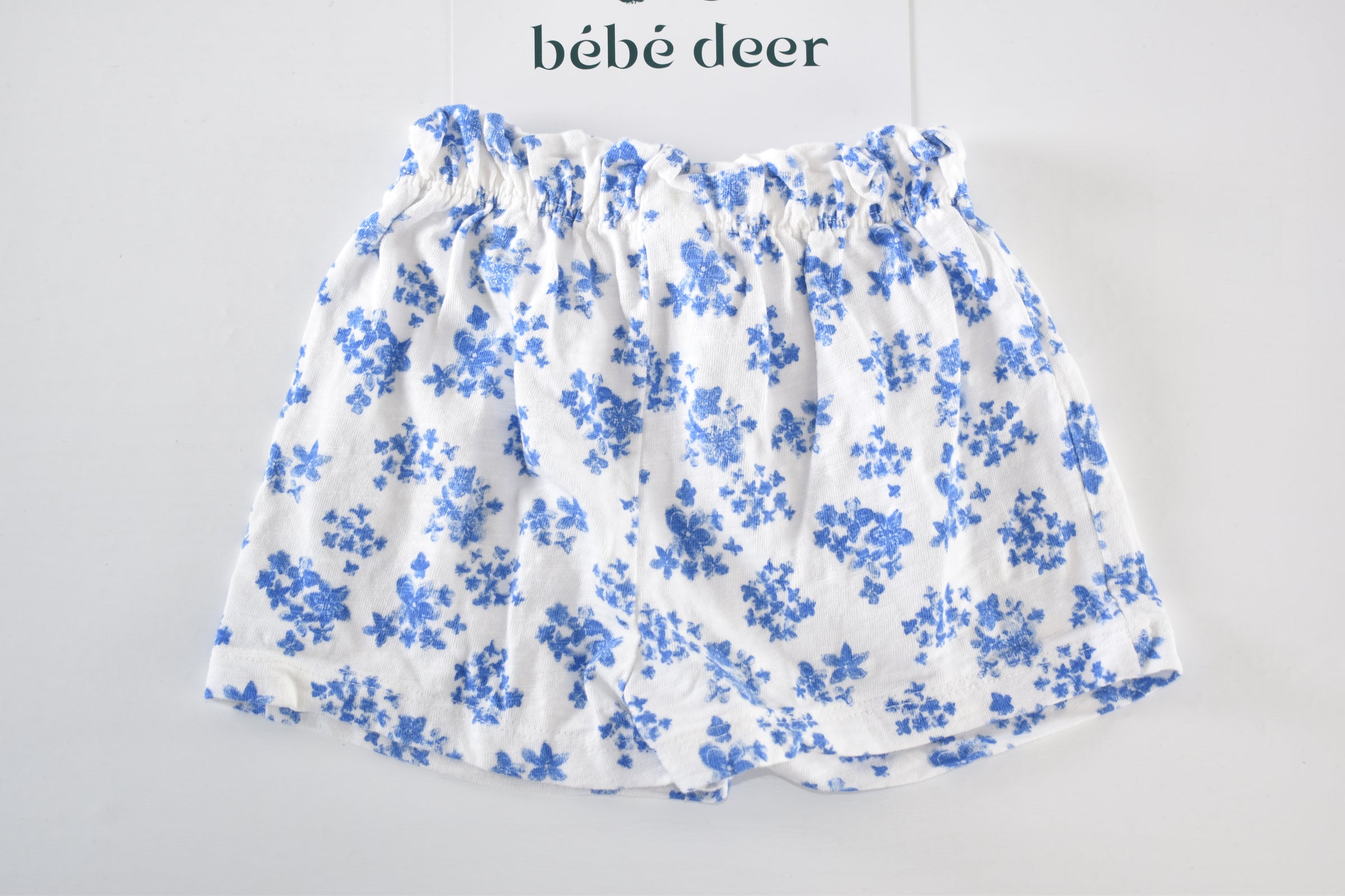 Blue floral shorts