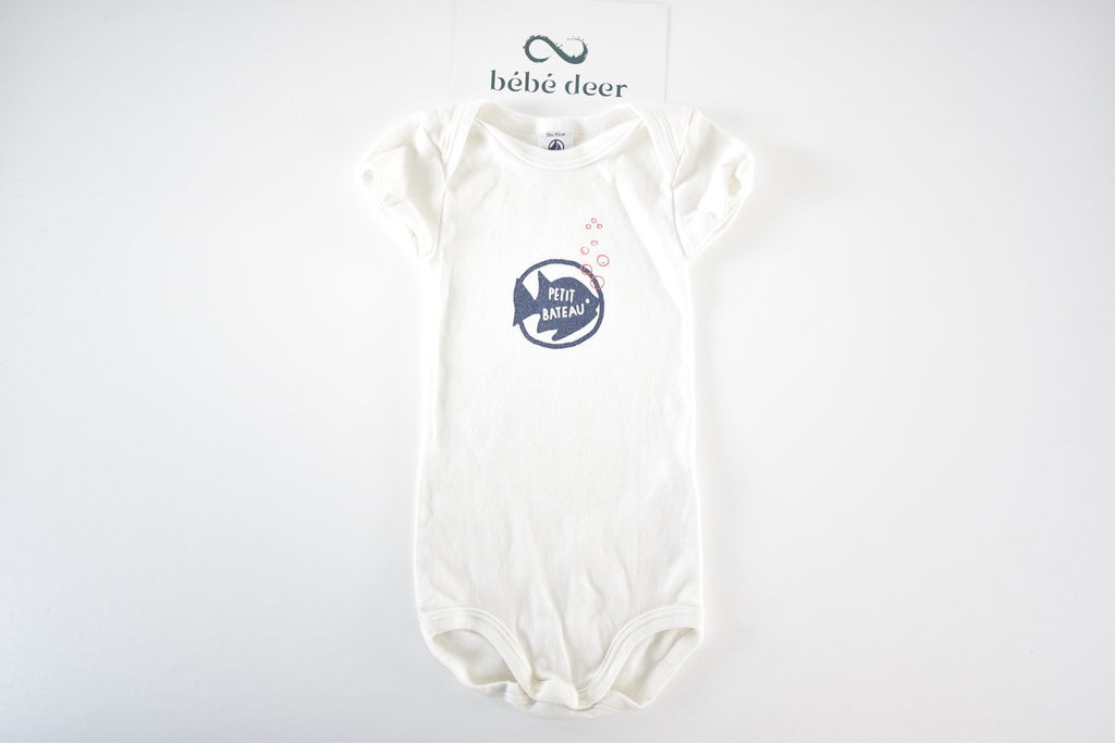 Body Petit Bateau with fish motif