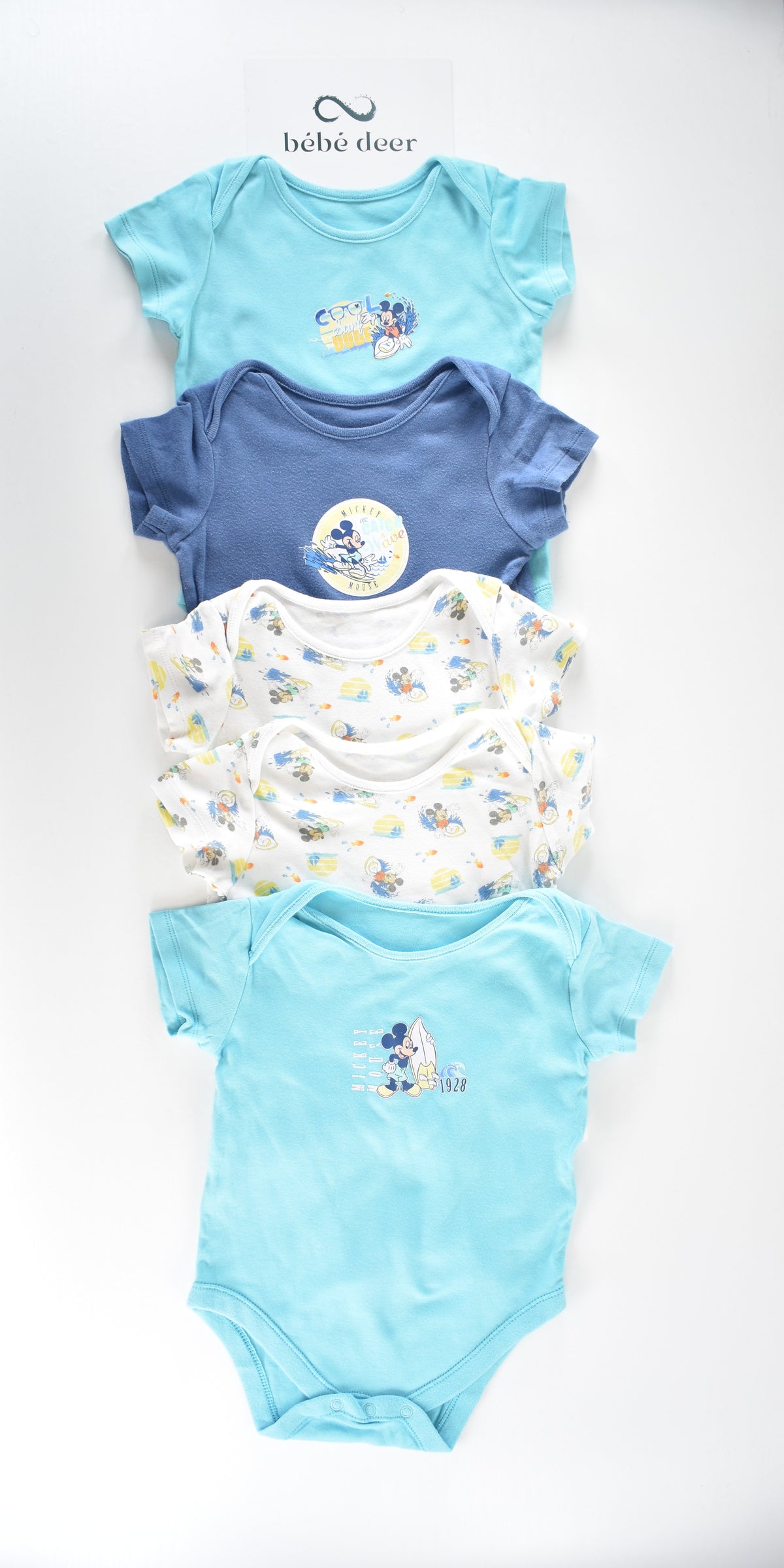 Set of 5 Disney Mickey Mouse surf bodies