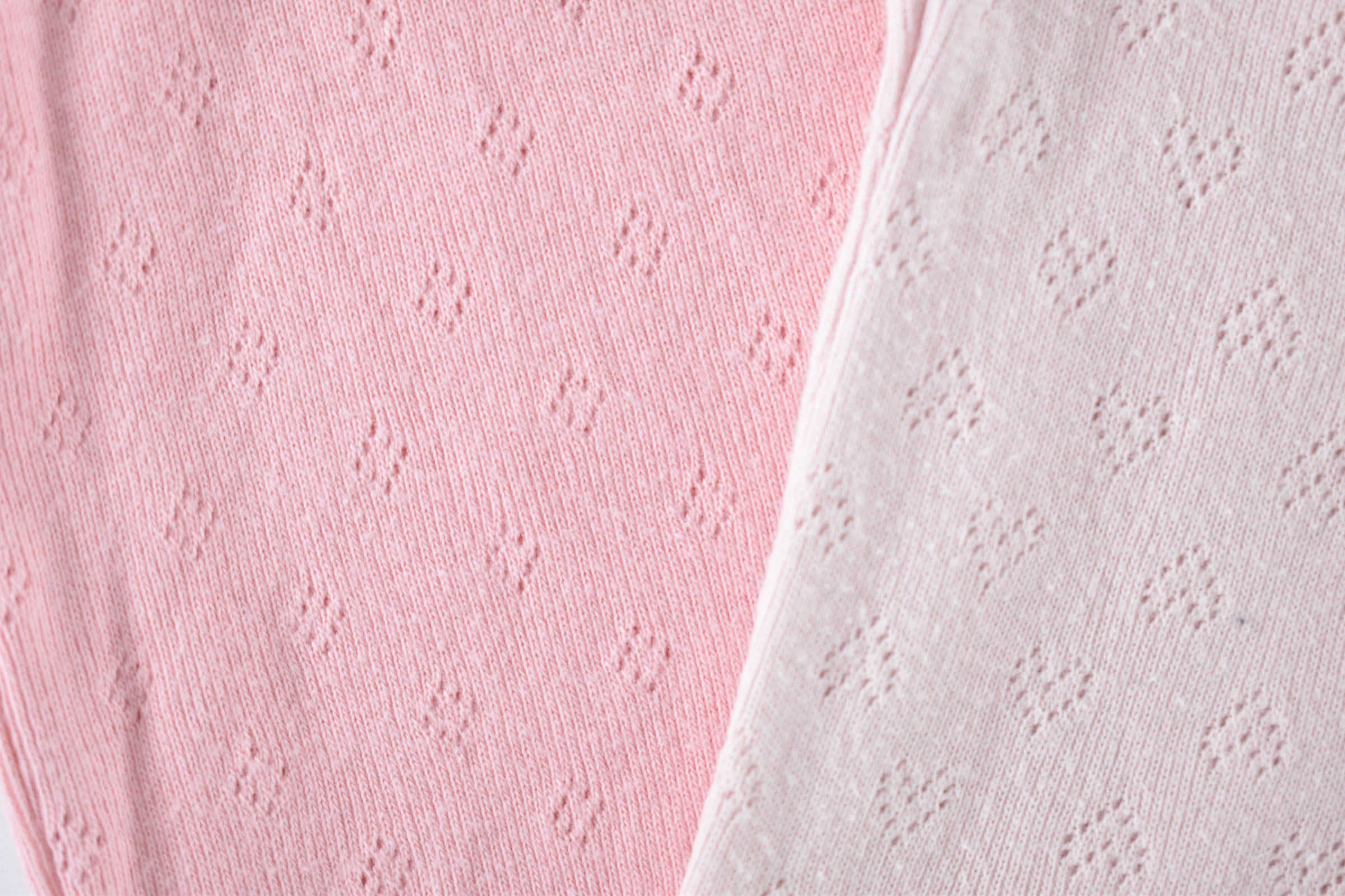Set of 2 pink pointelle bodies