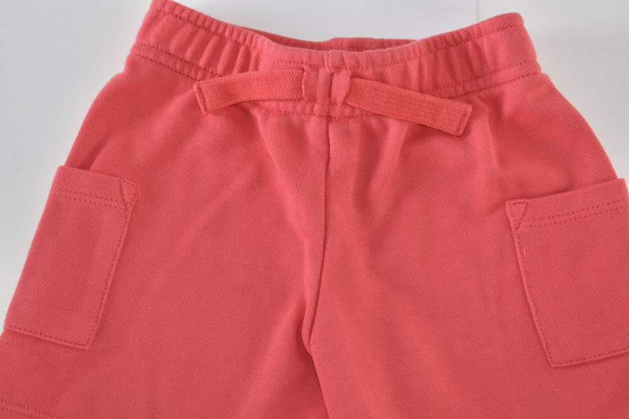 Coral red Shorts with Side Pockets
