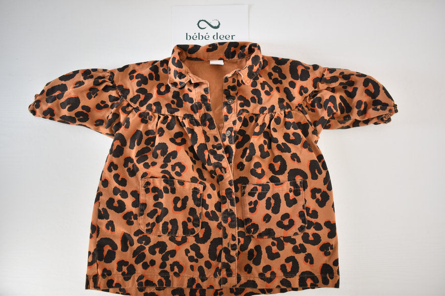 Leopard print cotton jacket