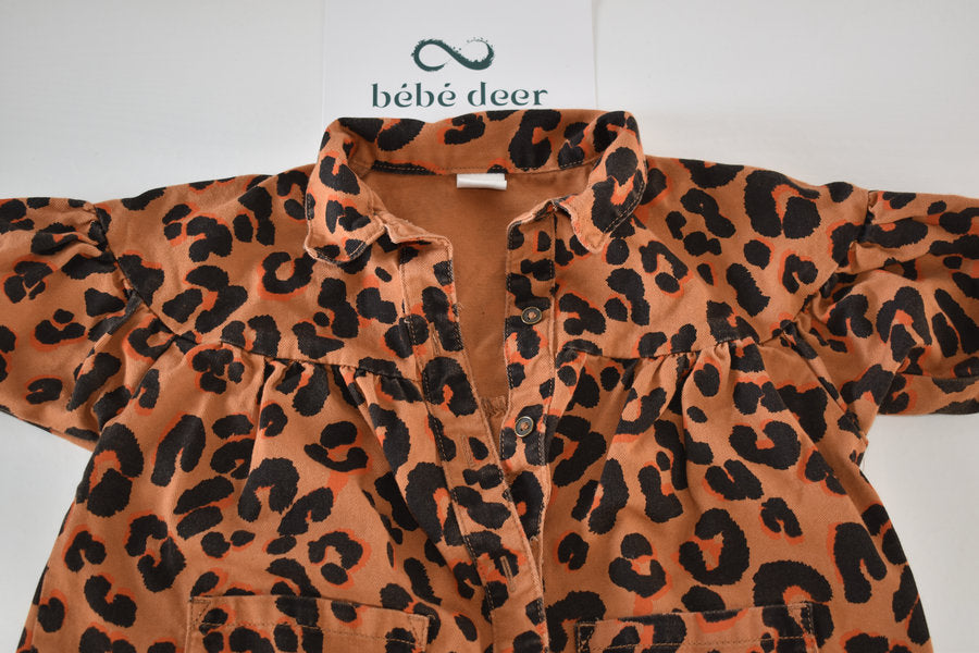 Leopard print cotton jacket