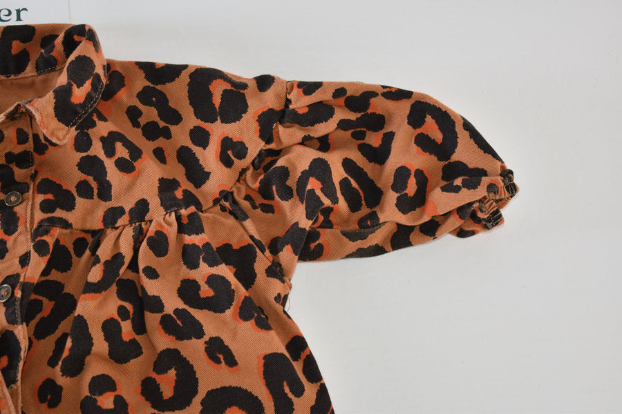 Leopard print cotton jacket