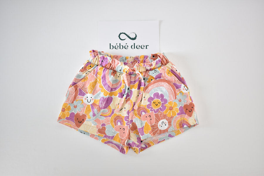Colourful Floral Print Shorts