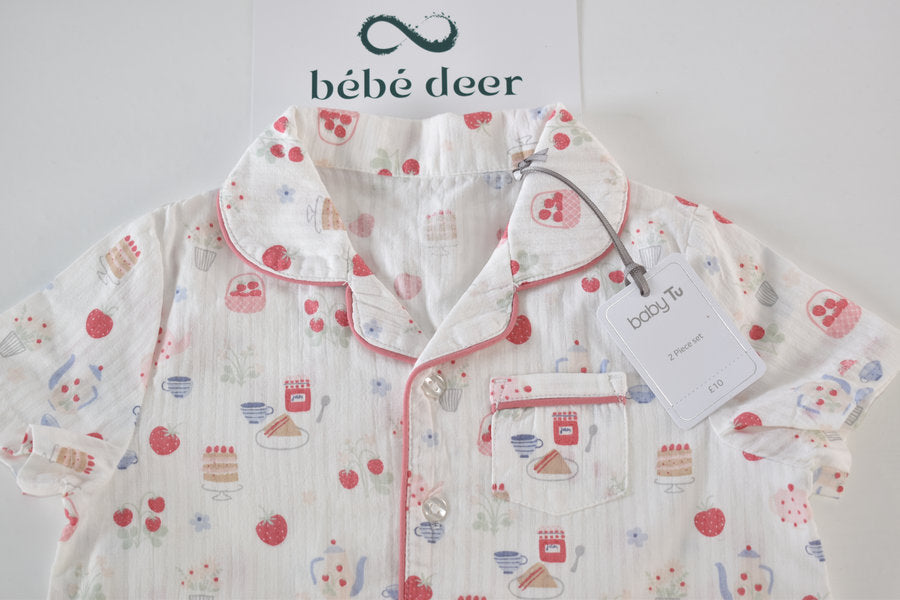 Pyjama top with print, new with tags