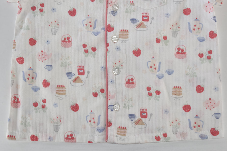 Pyjama top with print, new with tags