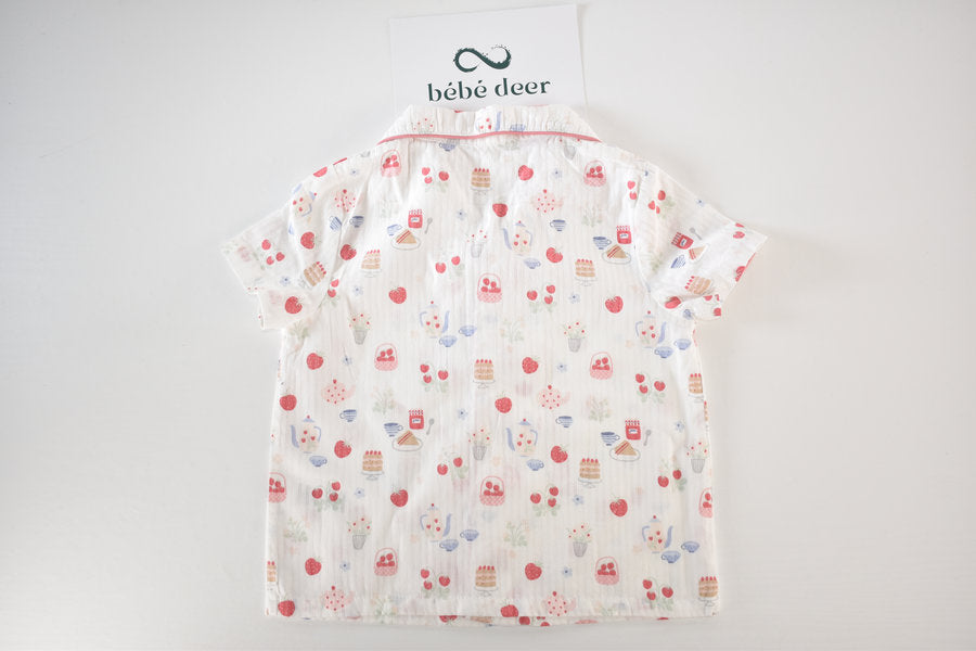 Pyjama top with print, new with tags
