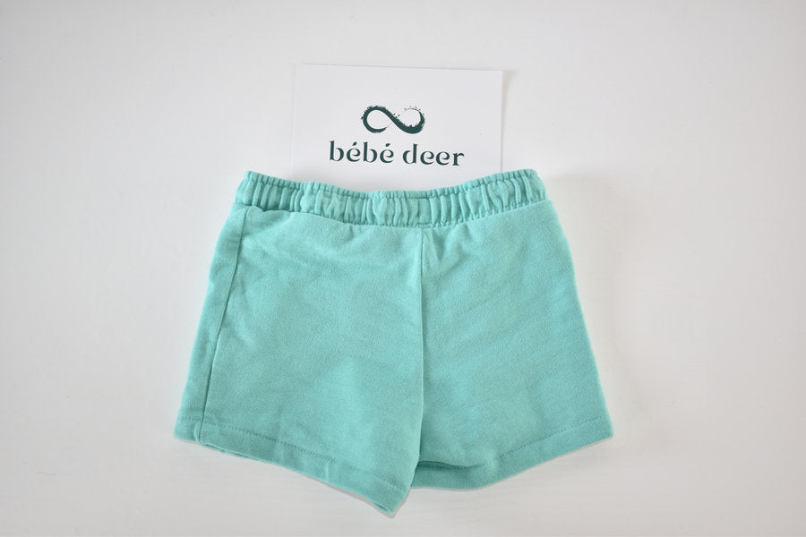 Mint green frill shorts