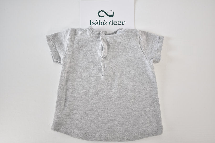 Grey leopard print T-Shirt