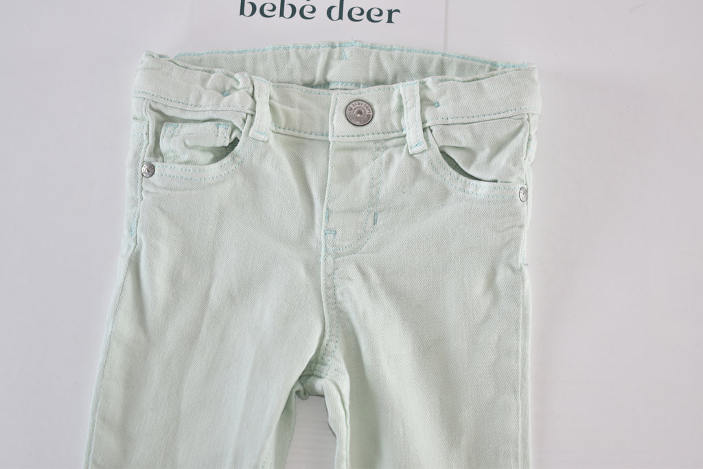 Pale green trousers