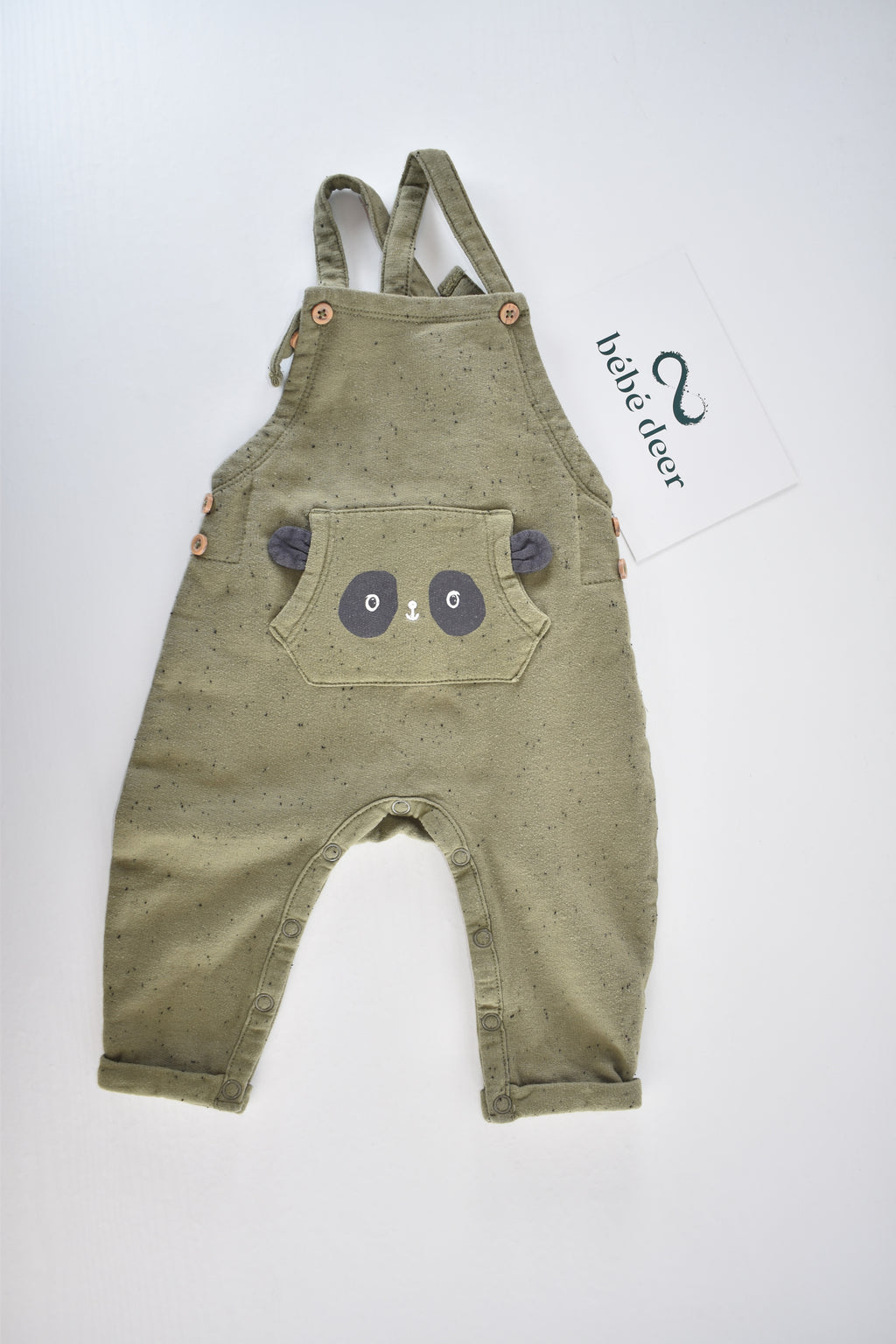 Panda pocket dungarees