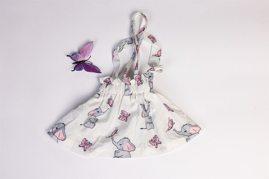 Bodysuit and dress elephant and butterfly