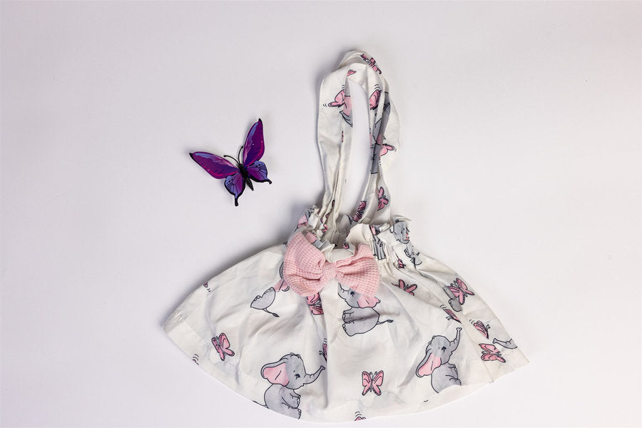 Bodysuit and dress elephant and butterfly